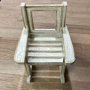 Vintage wood chair portrait or for decoration